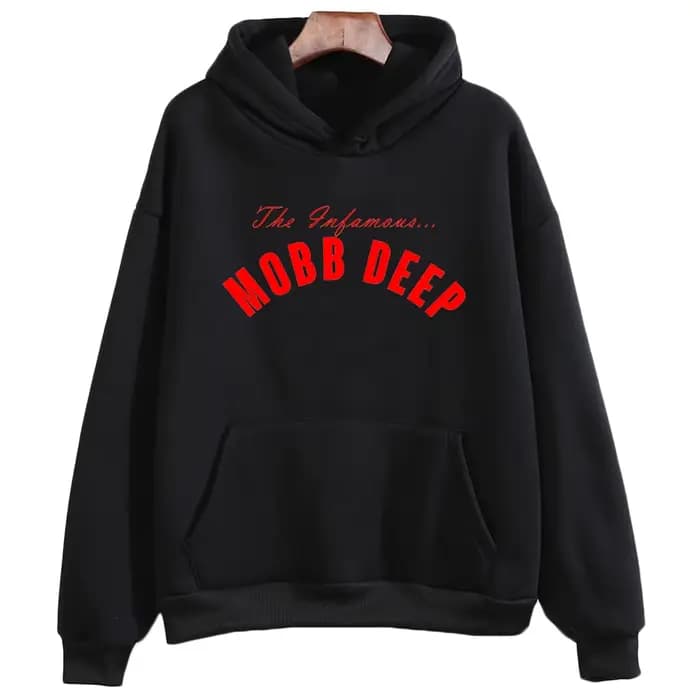 Mobb profond à capuche pour automne/hiver Hip Hop polaire sweats à manches longues gothique vêtements