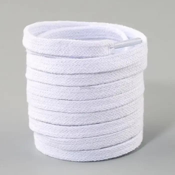 Lacets plats en coton baskets