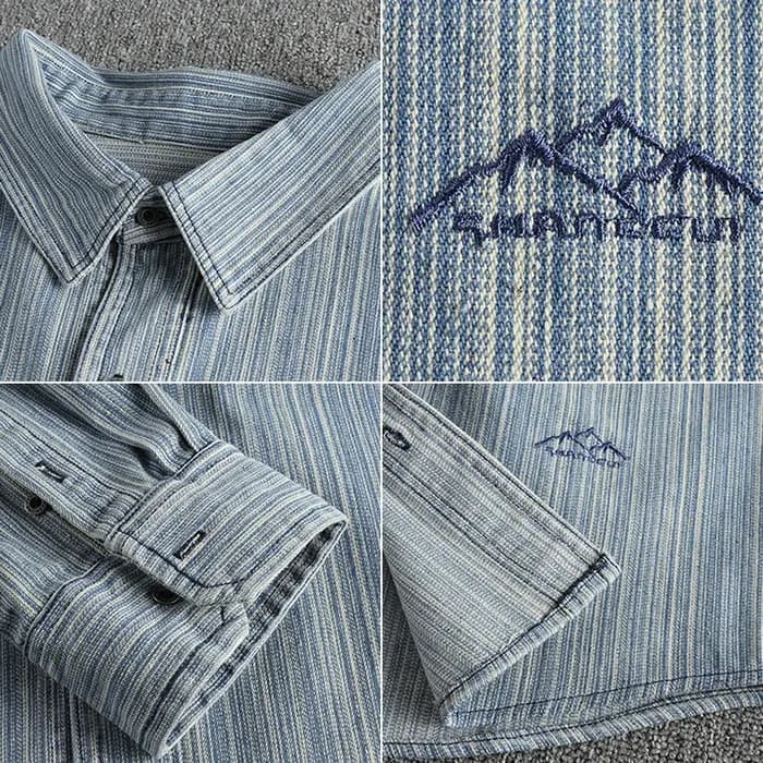 Chemise décontractée à manches longues pour hommes