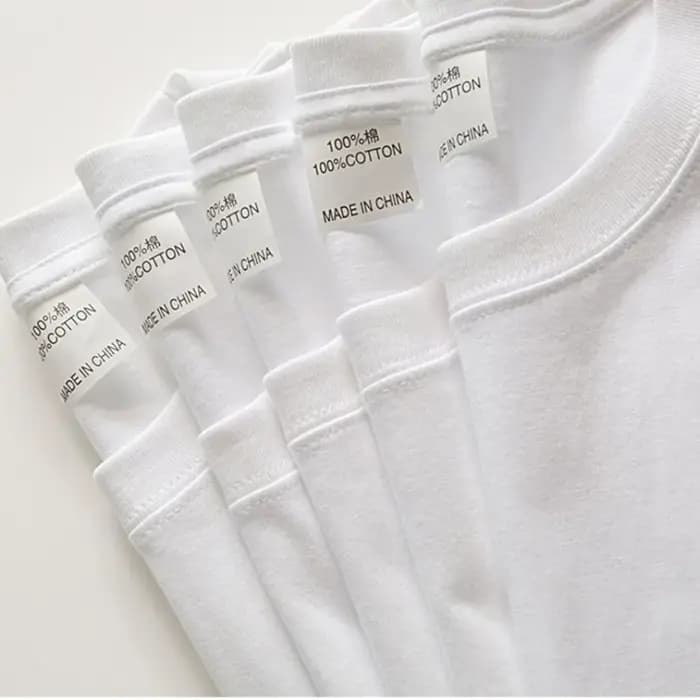 2 pièces 100% coton solide t-shirts hommes et femmes à manches courtes blanc t-shirts décontracté re