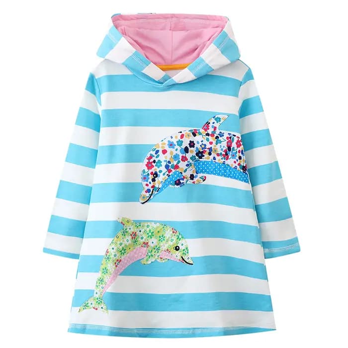 T-Shirt à capuche à manches longues pour filles