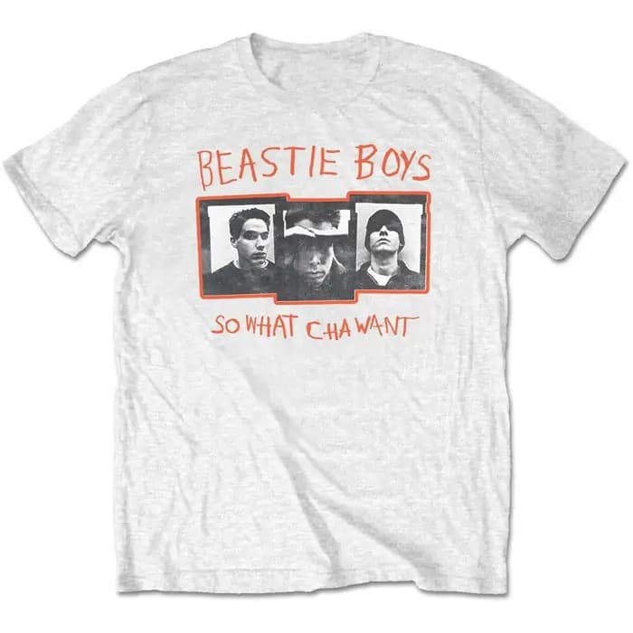 T-shirt classique de la groupe Beastie Boys, t-shirt unisexe doux et respirant 100% coton, imprimé v
