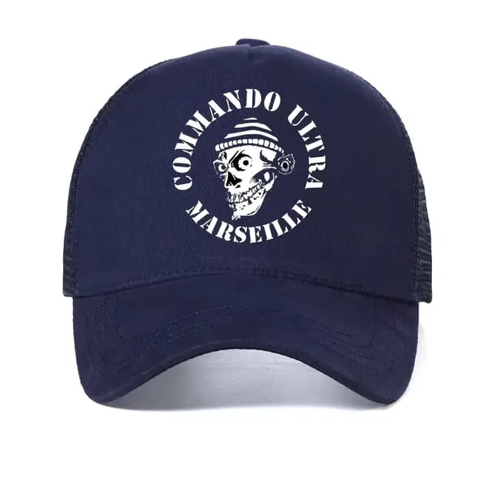 Casquette de baseball imprimée COMMANDO ULTRA 84 MARSEILLE ULTRAS FOOTBALLER FANS