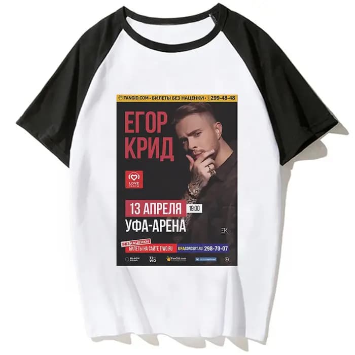 Egor Kreed t-shirt femmes streetwear été anime