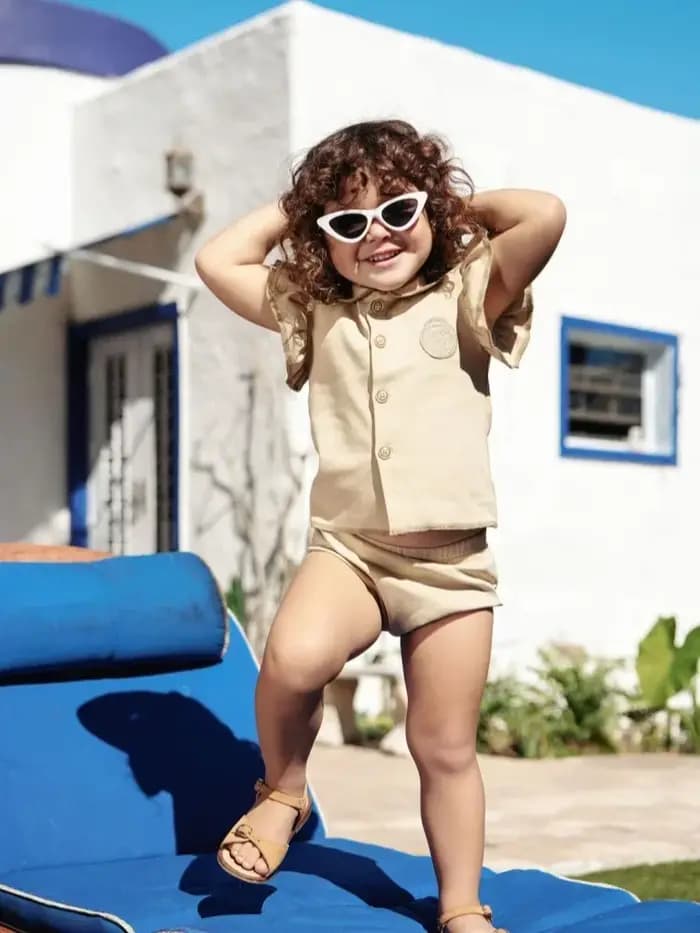 AS Designs – vêtements assortis avec emblème Milano pour garçons et filles