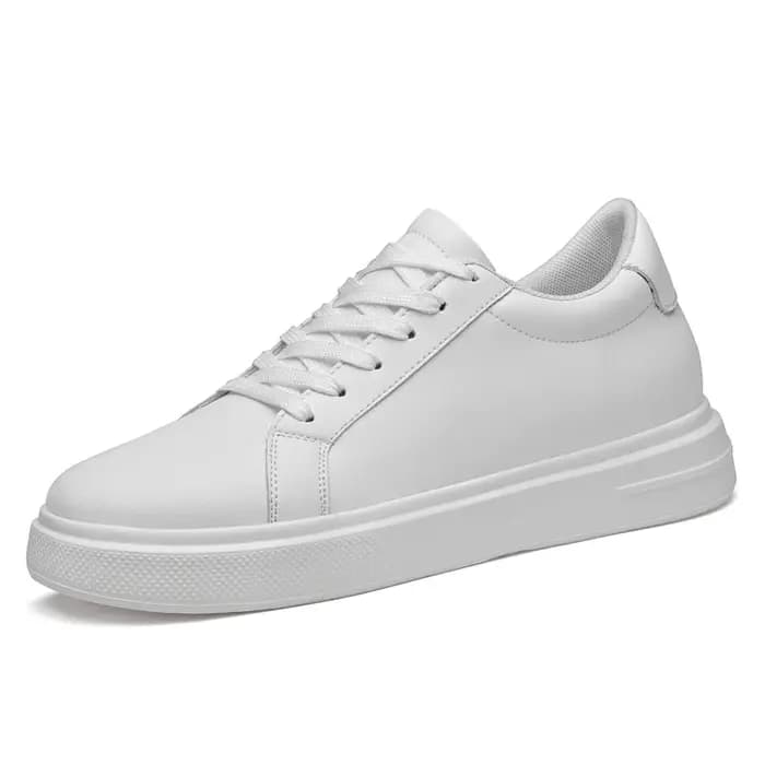 Chaussures de planche à la mode pour hommes, 8CM, grande couche de jetée en peau de vache, chaussure