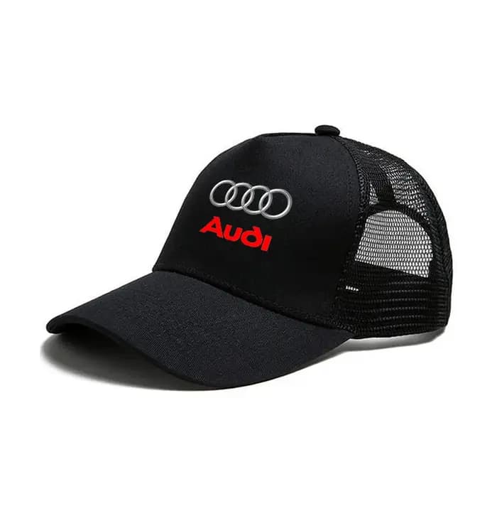 Casquette de baseball réglable pour sport en plein air avec autocollants pour Audi A4 B5 B6 B7 B8 B9 A3 8P 8V 8L A5 A6 C6 C5 C7 4F A1 A7 A8