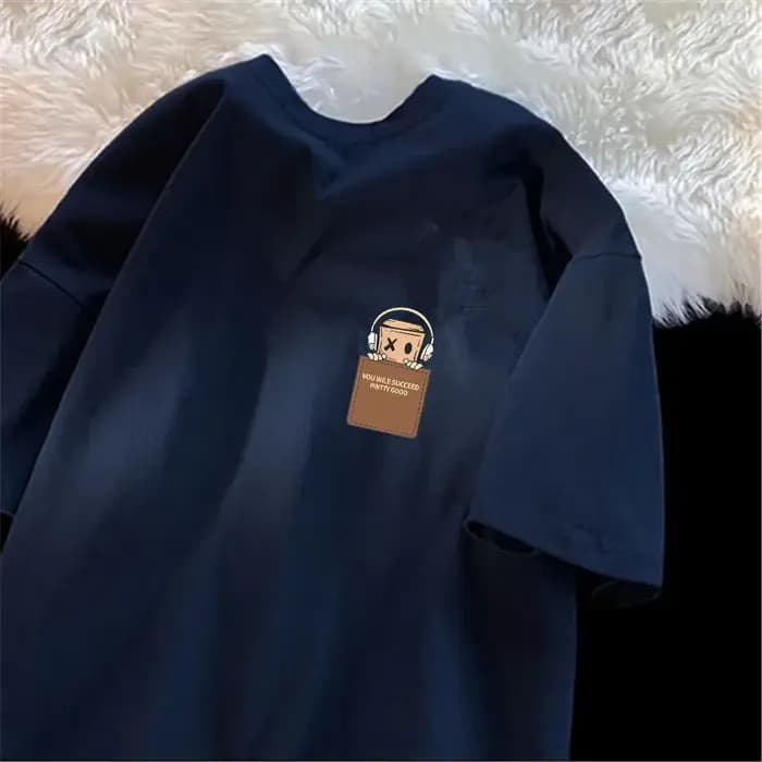 T-shirt en coton imprimé pour homme