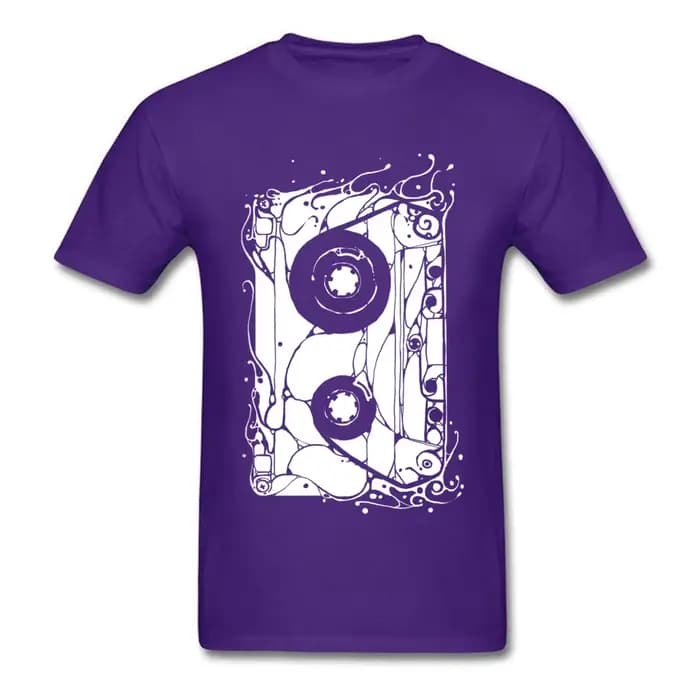 T-Shirt à Manches Courtes et Col Ras du Cou pour Homme