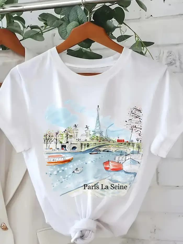 T-Shirt imprimé de Style urbain