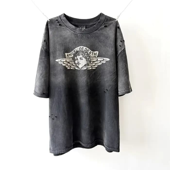 T-shirts imprimés Saint x Death Angel 2026ss pour femmes et hommes