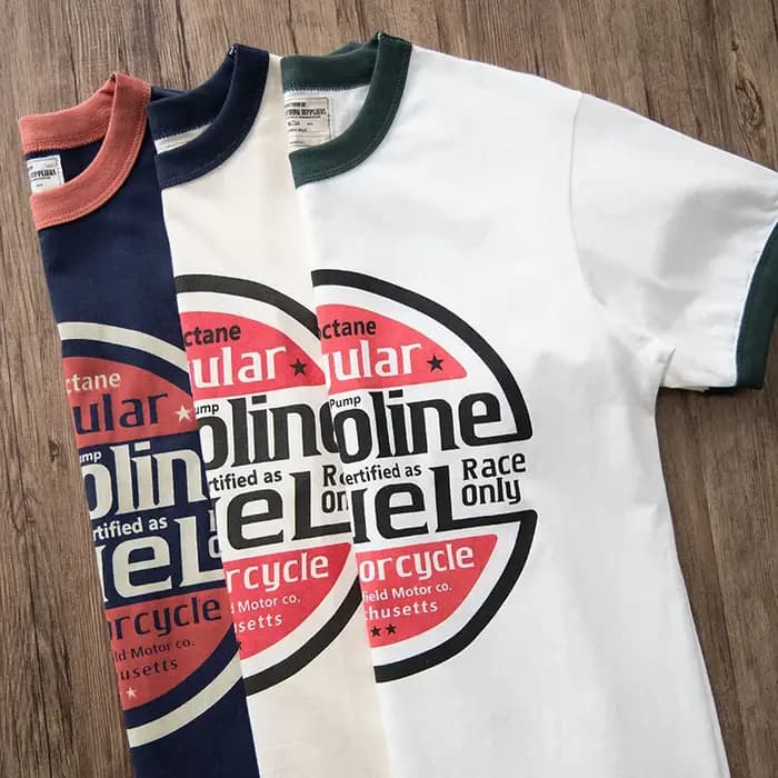 Hipster – T-shirt manches courtes col ras du cou pour homme