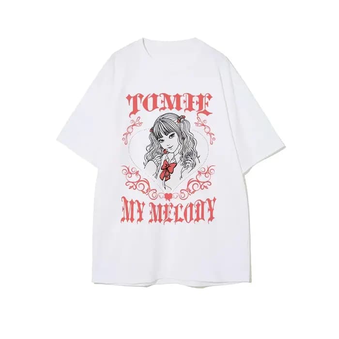 T-Shirt gothique Tomie x My Melody pour femmes