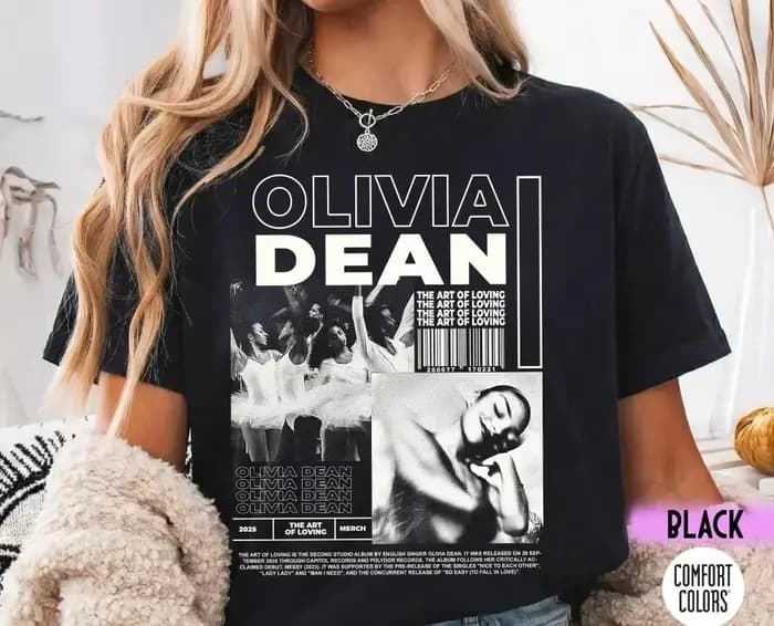 T-shirt rétro Olivia Dean pour femmes