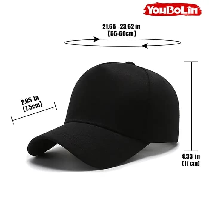 Casquette de baseball de haute qualité en coton uni