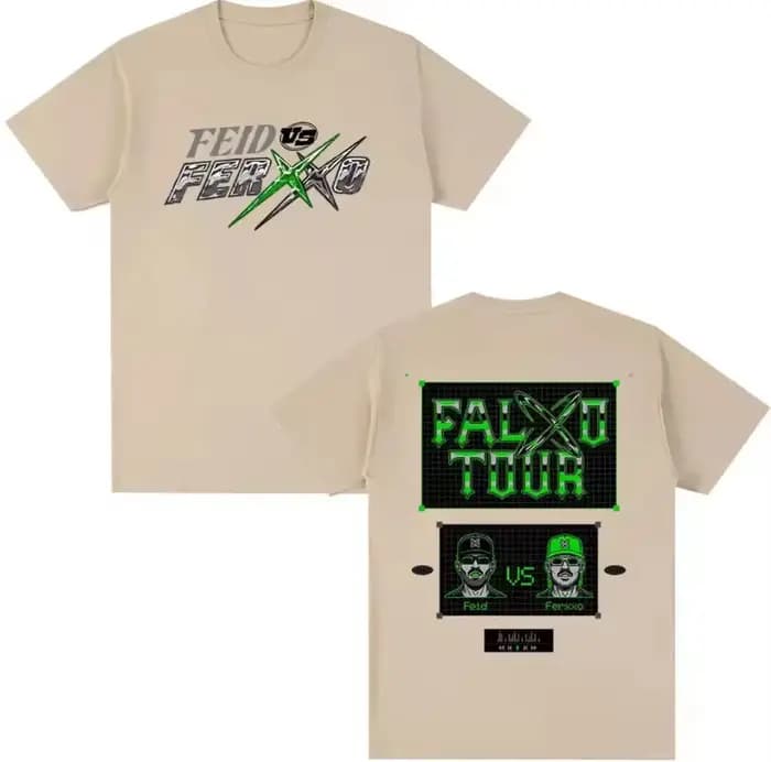 T-shirts de la tournée 2026 du rappeur Feid Ferxxo