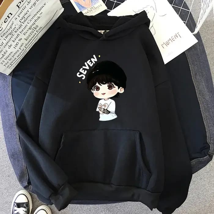 Sept sweat à capuche femmes Harajuku esthétique drôle Kawaii sweats