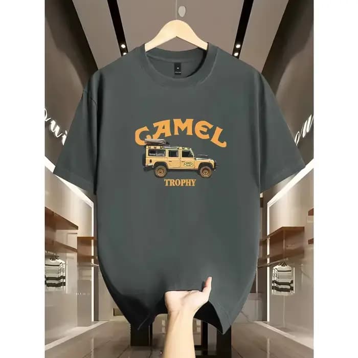 T-shirt vintage pour homme avec imprimé voiture Camel Trophy