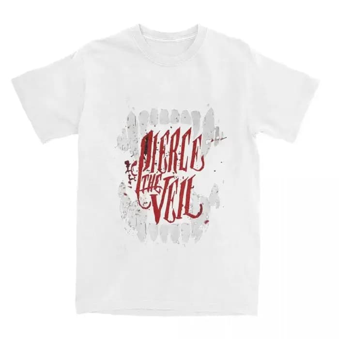 Bande Pierce le voile t-shirts Streetwear polyvalent à manches courtes graphique hommes femmes élégant Harajuku Vintage unisexe hauts