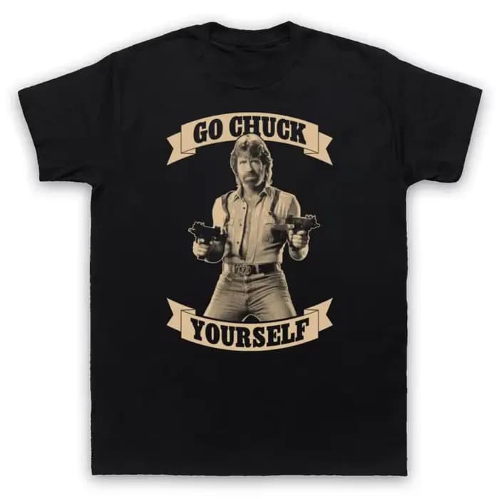 CHUCK NORRIS UNOFFICIAL GO YOURSELF FUNNY PARODY T-SHIRT POUR HOMMES ET FEMMES