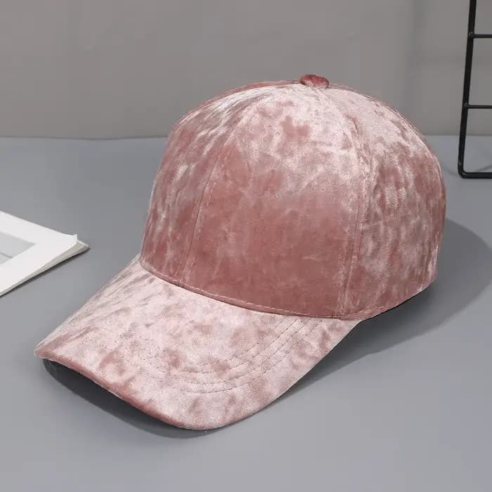 Casquette de baseball en velours automne-hiver-chapeau décontracté à bord incurvé unisexe