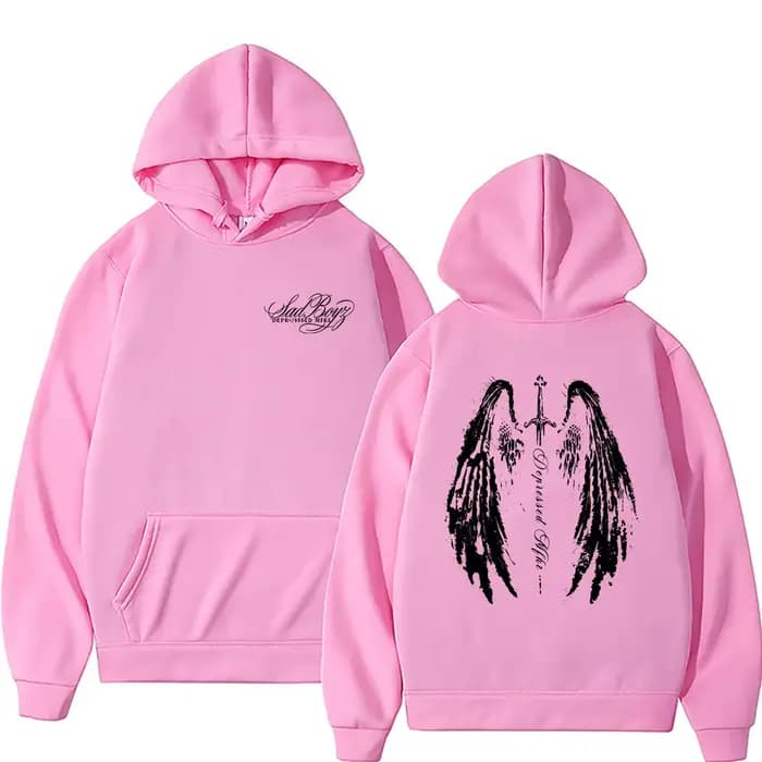 Vente flash - Sweat à capuche Rapper Junior H Sad Boyz pour homme et femme