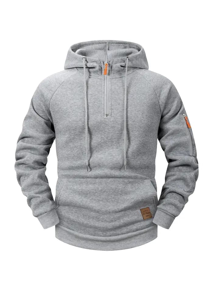 Sweat à capuche pour hommes, mode sport décontractée, rétro Harajuku, manches longues, fermeture écl