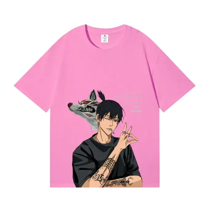 Nouveau T-shirt classique style japonais Chainsaw Man Aki Hayakawa 2026 – Streetwear de haute qualité pour hommes et