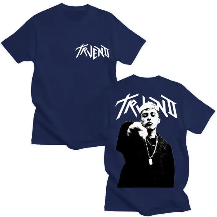 Rappeur Trueno Album Tour 2025 graphique t-shirt hommes mode Hip Hop rétro à manches courtes coton surdimensionné T-shirts homme Streetwear