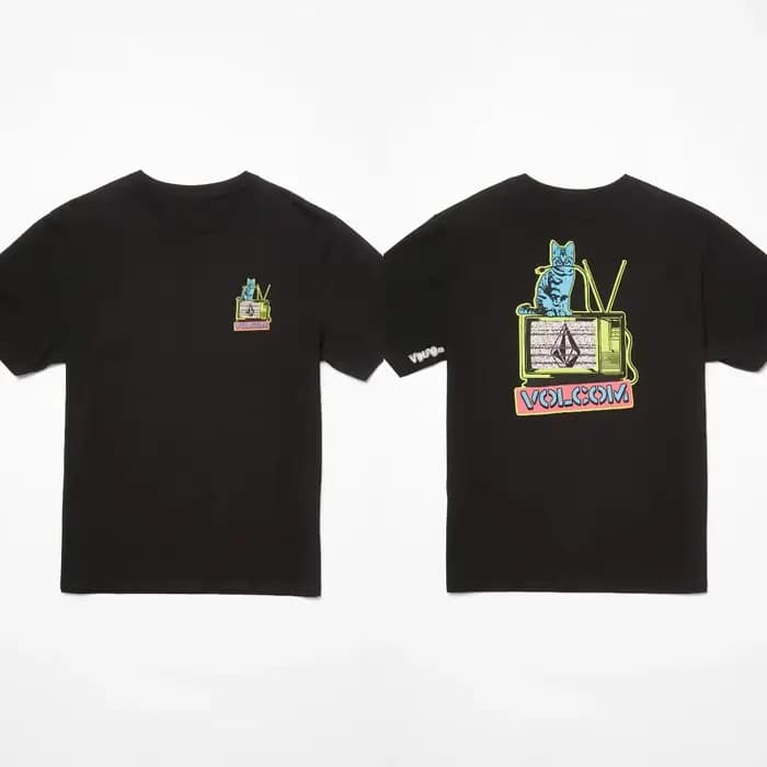 T-Shirt de marque Diamond Volcom pour hommes et femmes, en coton, avec image graphique, pour Skatebo