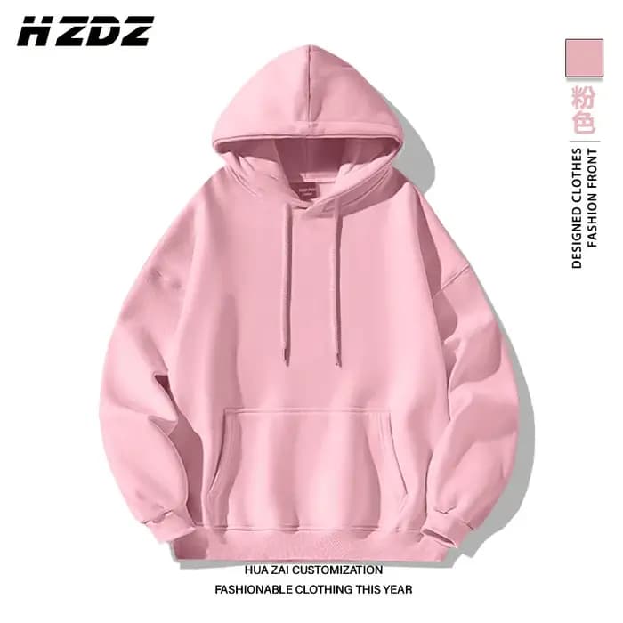 Sweat-shirt à capuche unisexe uni