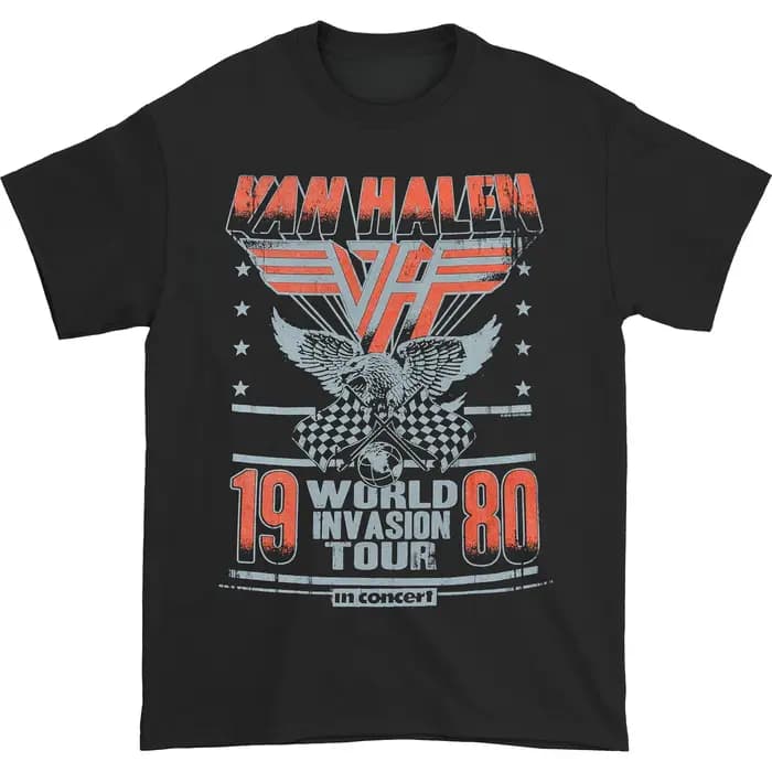 Nouveau style été 2026 : T-shirt Van Halen pour homme