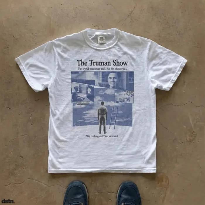 T-shirt The Truman Show avec affiche de film, t-shirt graphique vintage Y2K, t-shirt graphique pour hommes, t-shirts pour l'été, unisexe