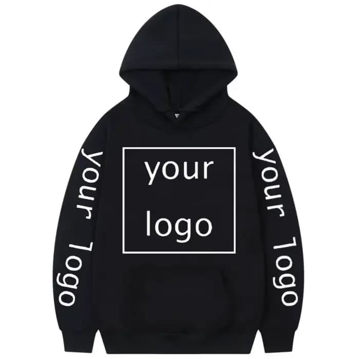 Sweat-shirt à capuche personnalisable avec impression de logo et graphiques
