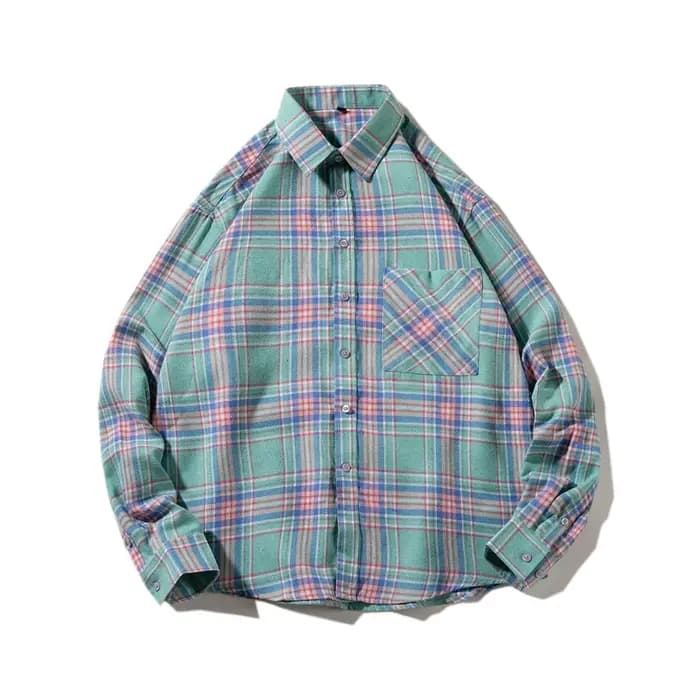 Chemise en coton à manches longues pour homme