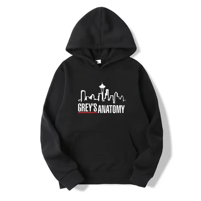 Sweat à capuche Grey's Anatomy Grey Sloan Memorial Hospital pour femme, pull à manches longues, haut
