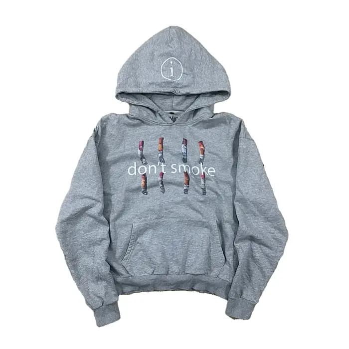 Y2K campagne sweat à capuche rétro fumée imprimé