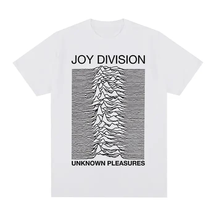 Joy Division UNKNOWN PLEASURES t-shirt Vintage mode décontracté Streetwear coton hommes