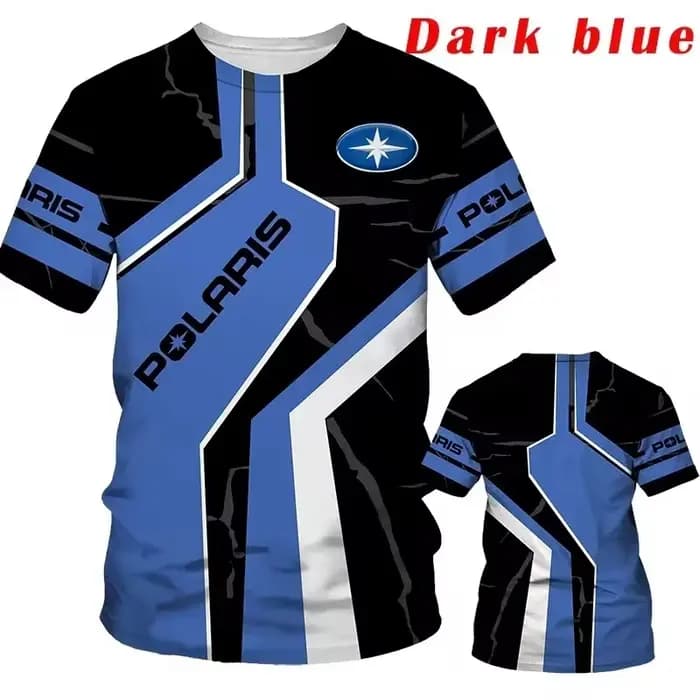 T-shirt à manches courtes avec logo Polaris et imprimé tête de mort mécanique