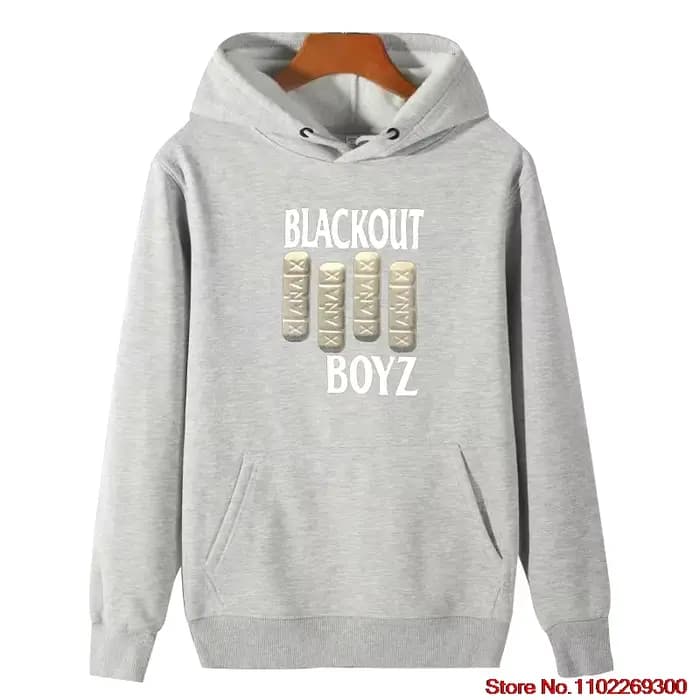 Blackout Boyz Sweat-shirt à capuche avec image de mode de haute qualité adapté à tous âges, pull épais d'hiver, vêtements de sport pour hommes