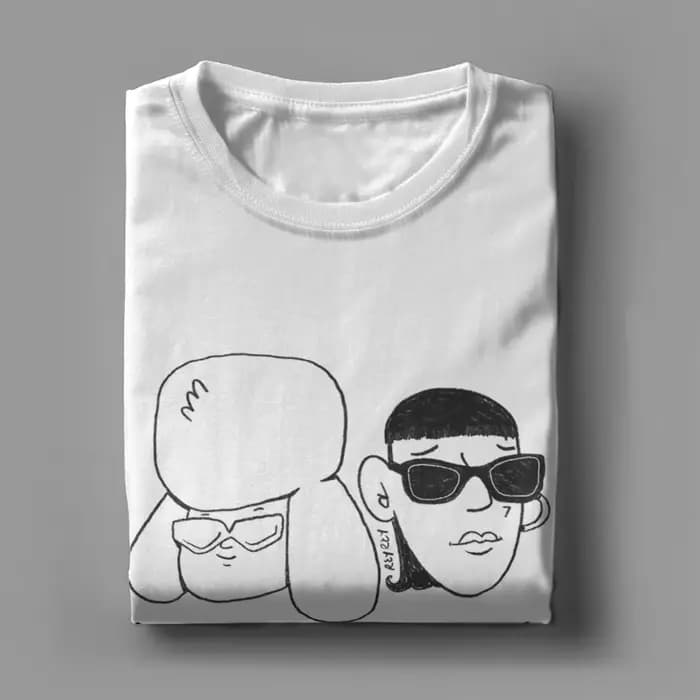 Paco Amoroso et Ca7riel T-Shirt de dessin animé hommes femmes Vintage pur coton t-shirts col rond à manches courtes