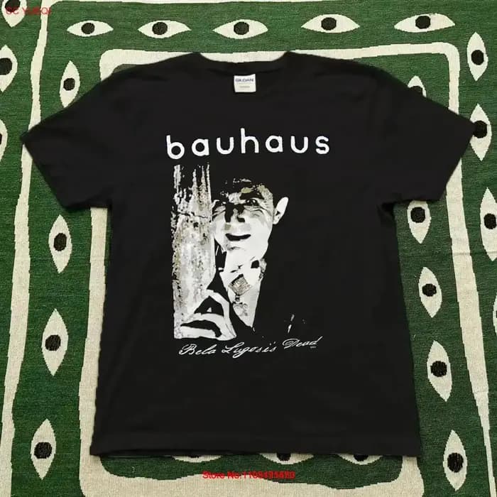 Halloween Bauhaus Bela Lugosi's Dead Black T Shirt vintage Délavé streetwear Vêtements de créateurs élégants Doux