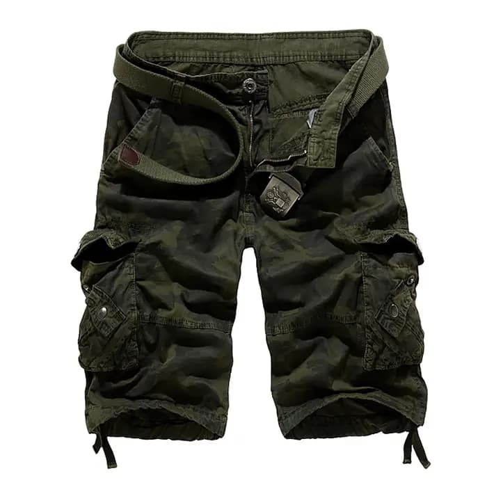 Shorts Cargo Camouflage Homme Nouvelle Collection 2026 – Coupe Ample Militaire Estivale – Taille US