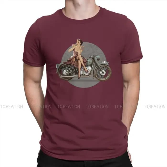T-Shirt à Col Ras du Cou en Coton pour Homme