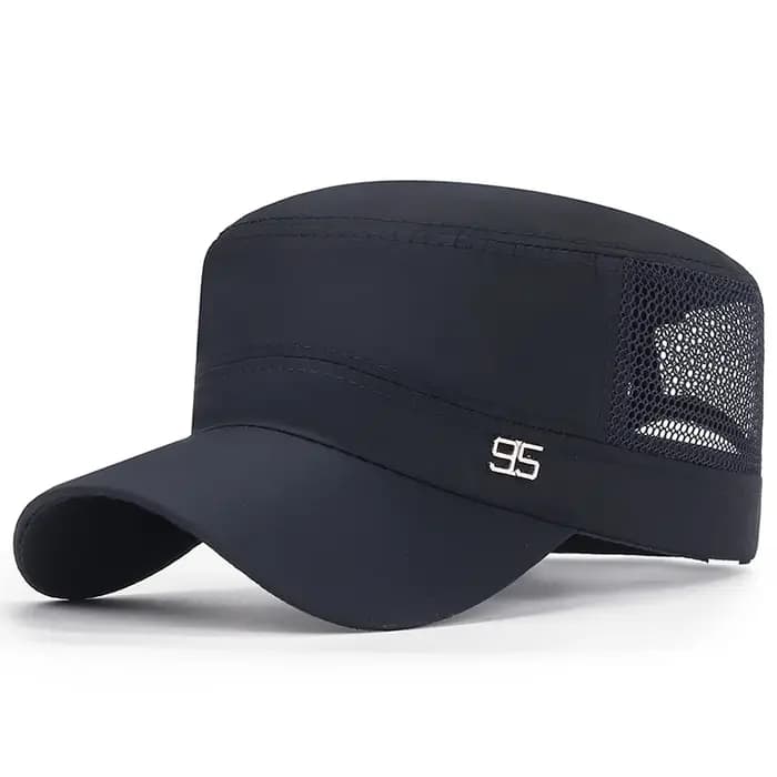 Casquette militaire à dessus plat
