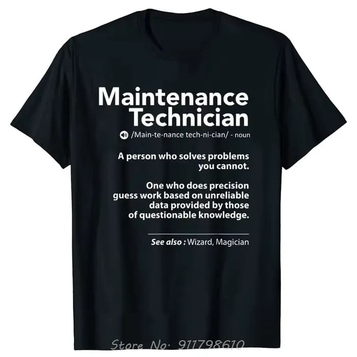 T-shirt surdimensionné pour ouvrier d'entretien drôle