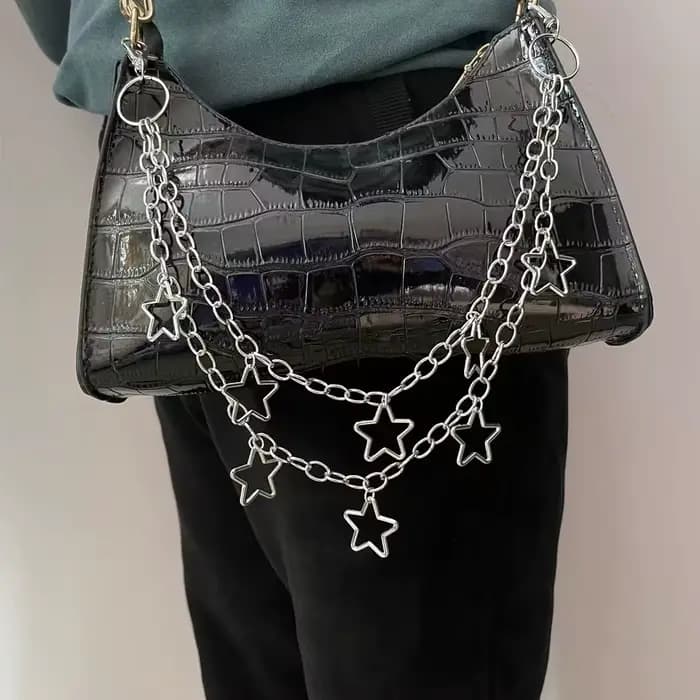 JOHip Hop Hipster Punk Metal Crescent pour hommes et femmes