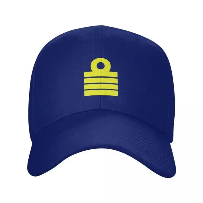 Grade maritime - Pales de capitaine (boucle). Noir. Casquette de Baseball Sailor ONE