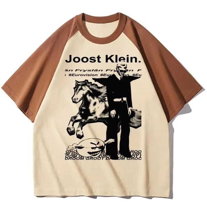 Joost Klein t-shirt femme psychédélique rétro graphique esthétique hip hop