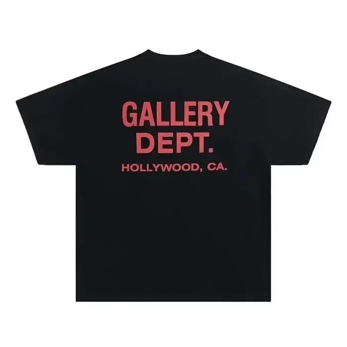 2026 Collection Homme GALLERY DEPT. T-shirt noir et jaune imprimé HOLLYWOOD CA